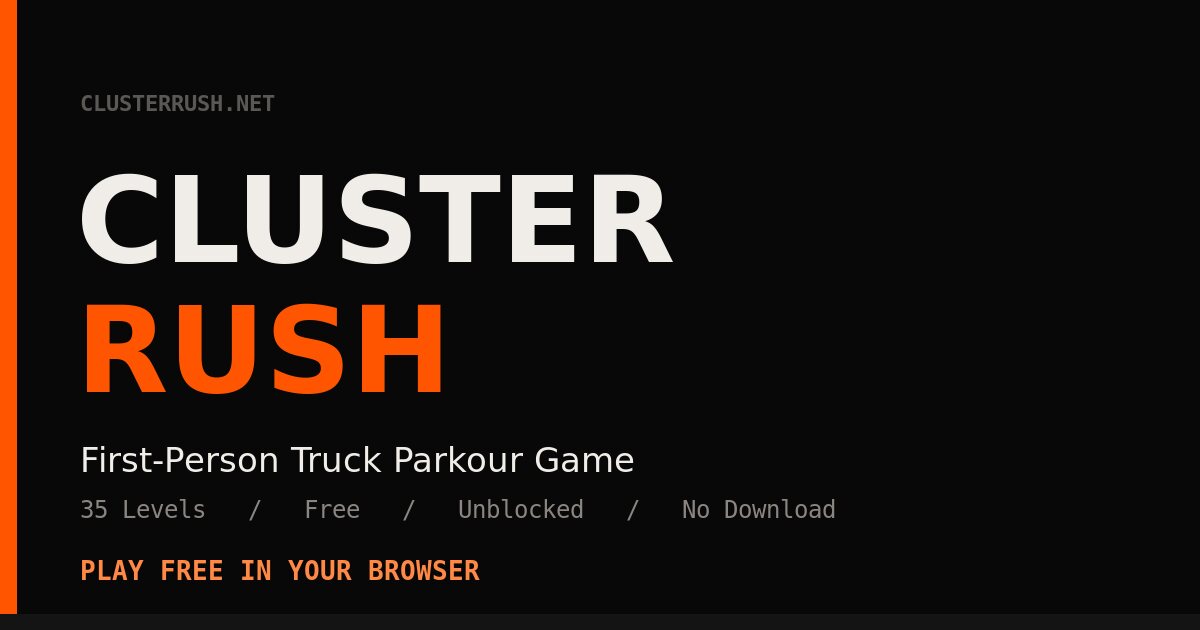 Cluster Rush - Play Cluster Rush Unblocked Online Free
